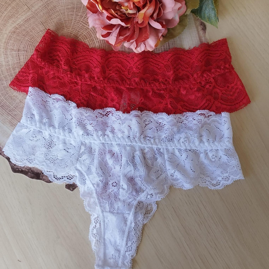 Lace bikini each