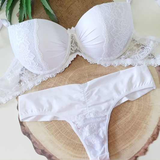 Conjunto de lingerie branco